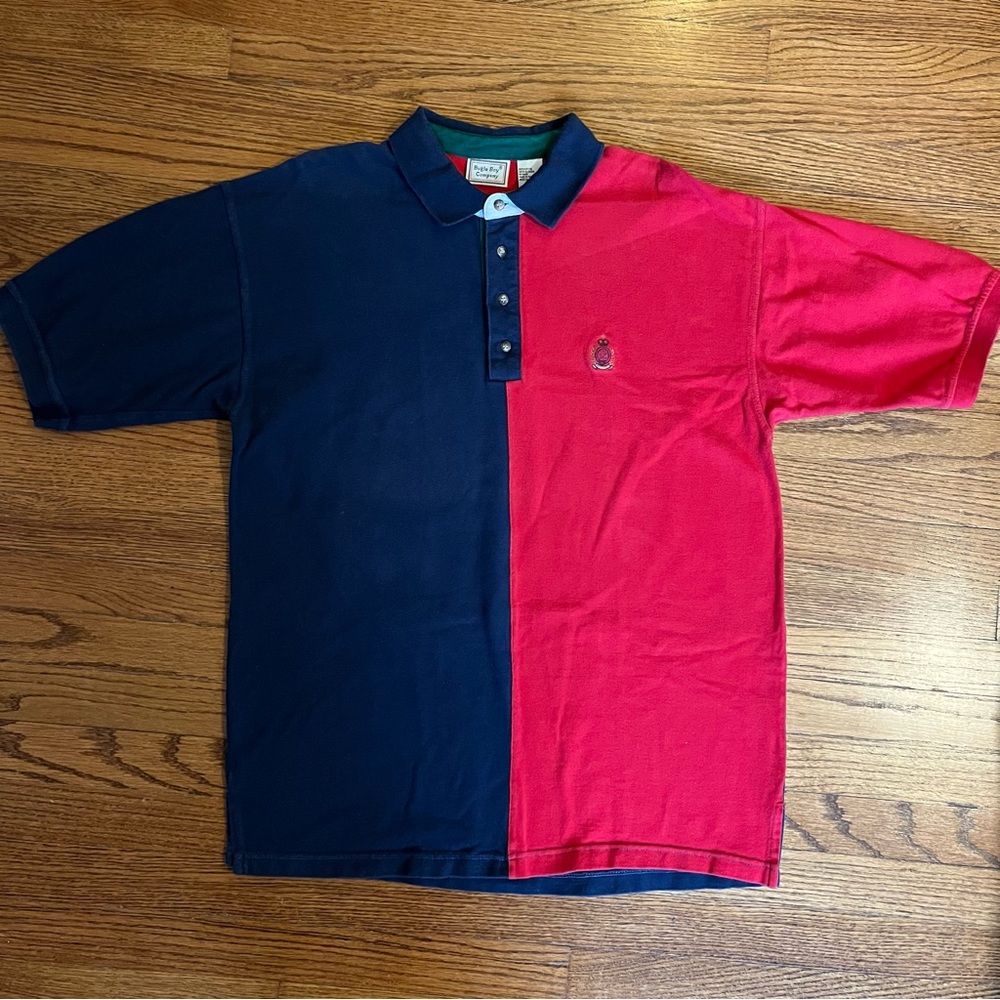 BUGLE BOY Vintage 90s Polo Shirt preppy color block